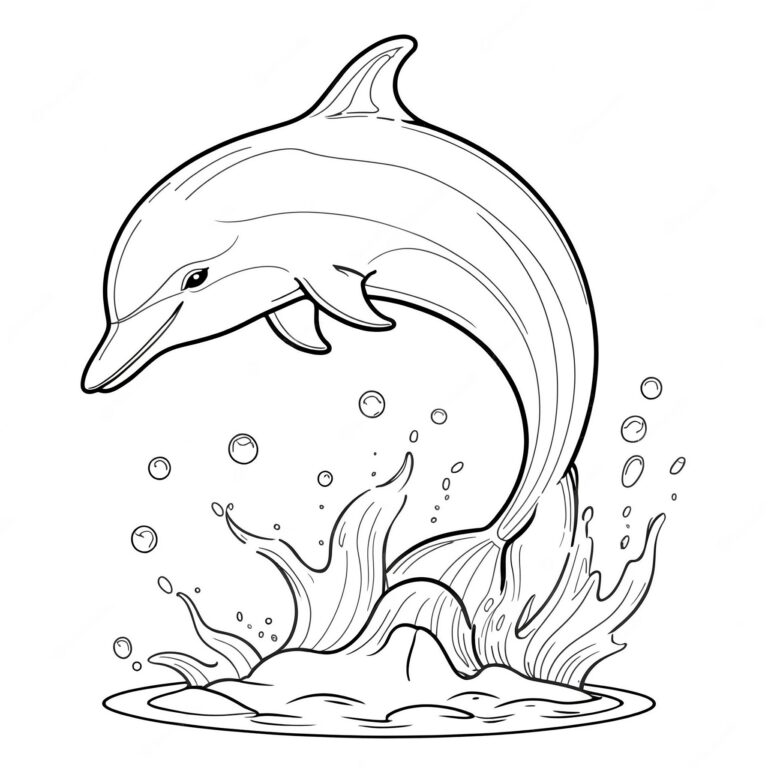 Delfin som hoppar över vattnet