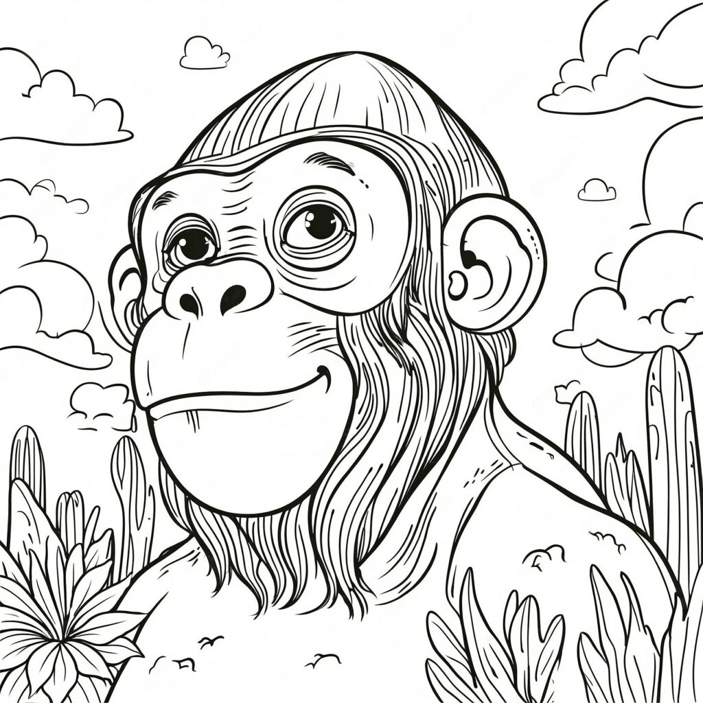 Gorilla med unge i djungeln