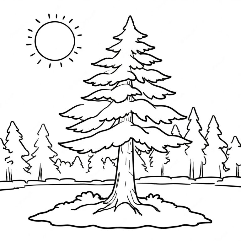Tall vid solnedgången i naturen